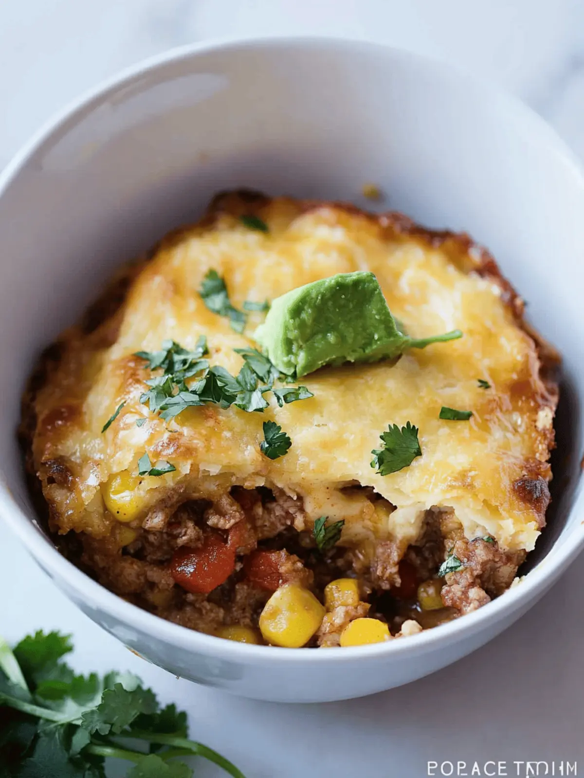 Turkey Skillet Tamale Pie