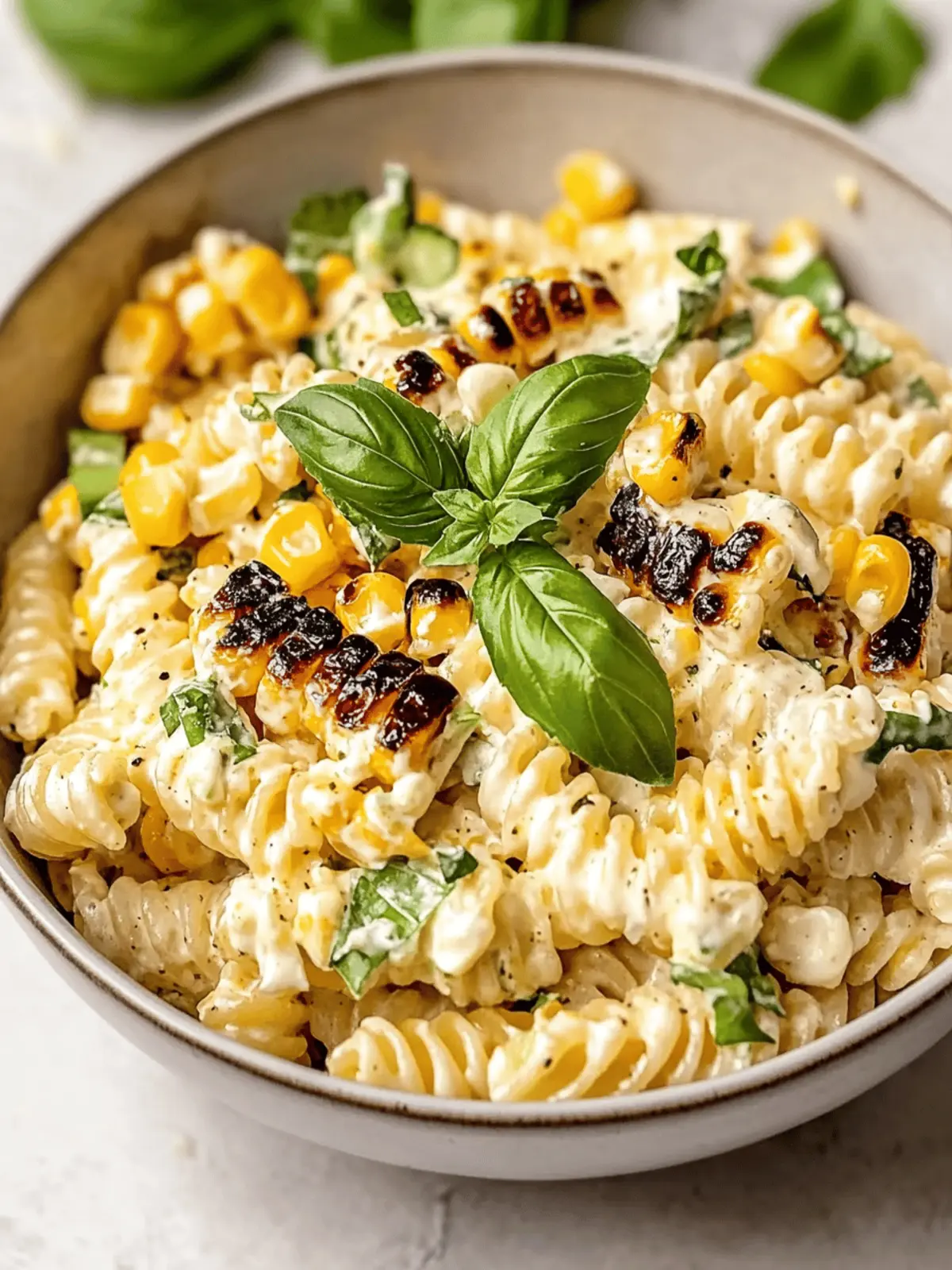 Creamy Street Corn Pasta Salad