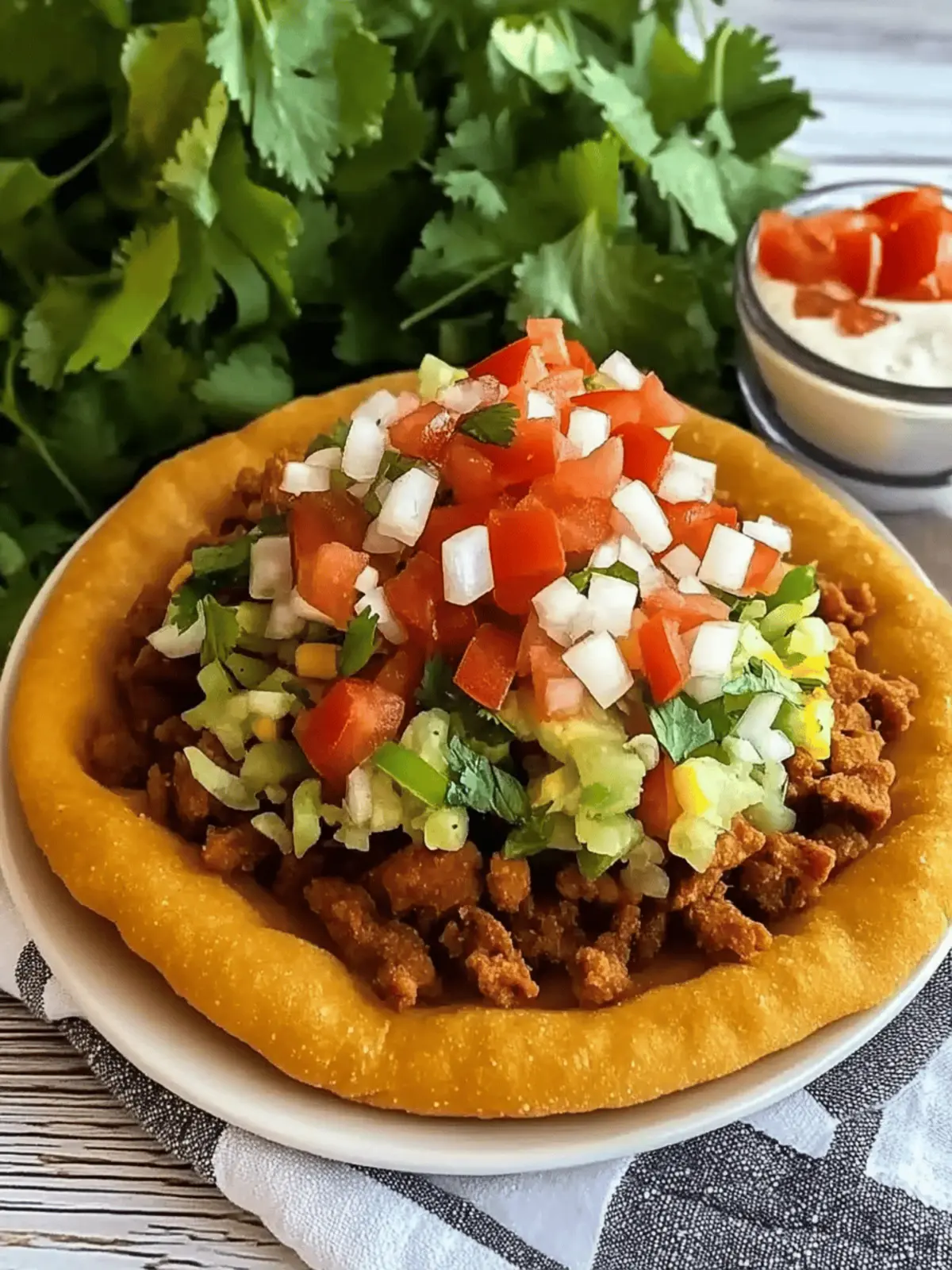Homemade Navajo Taco (Indian Fry Bread) Recipe