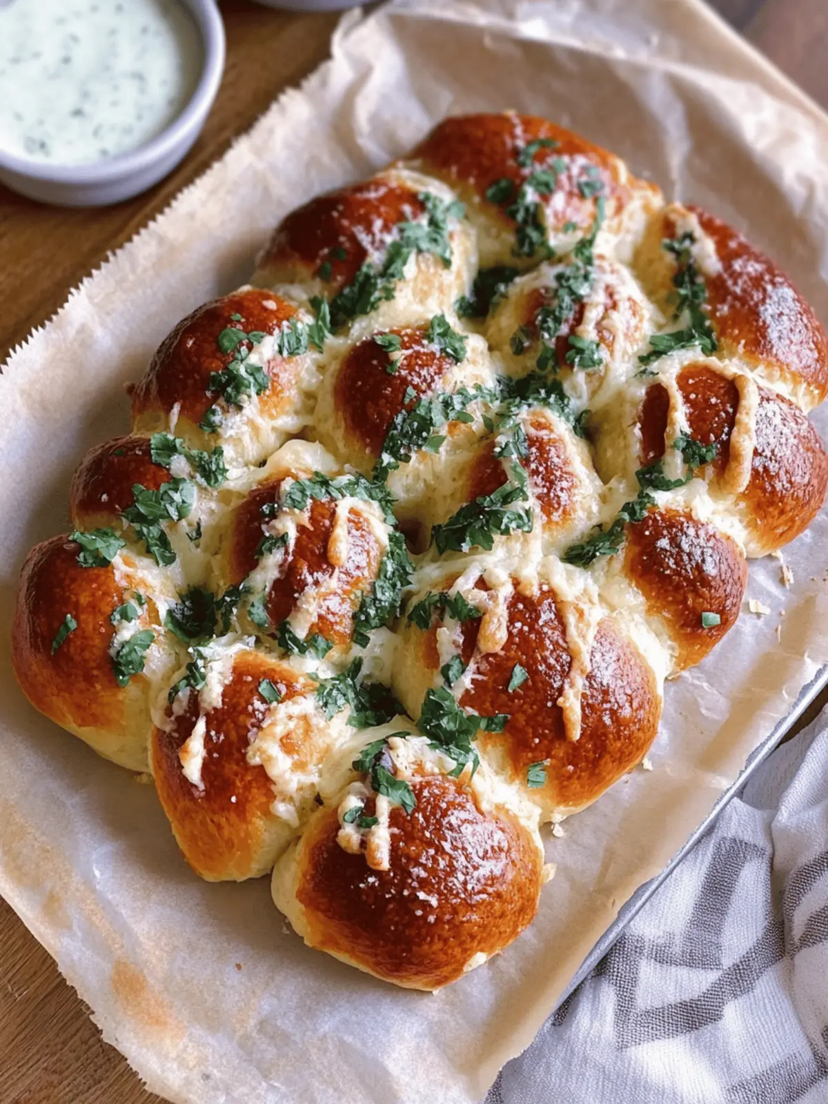 Cheesy Stuffed Garlic Bread Rolls