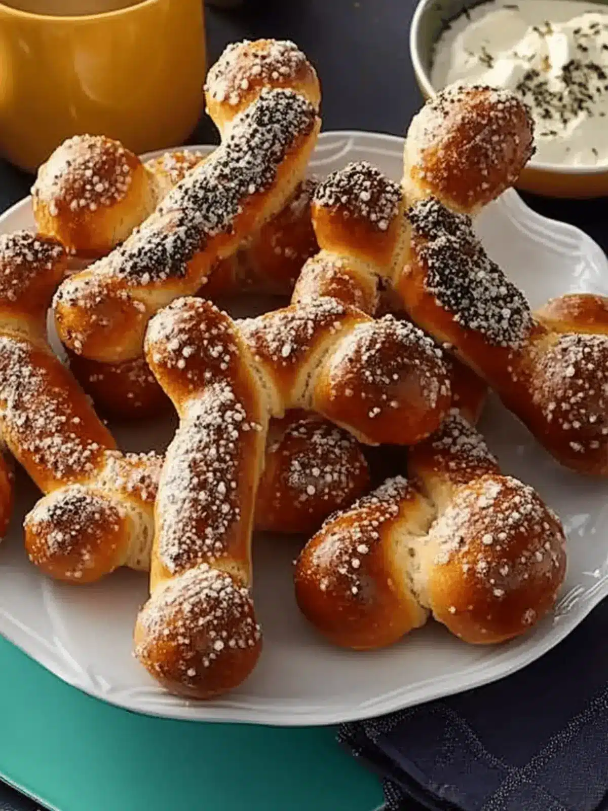 Spooky Pretzel Bones