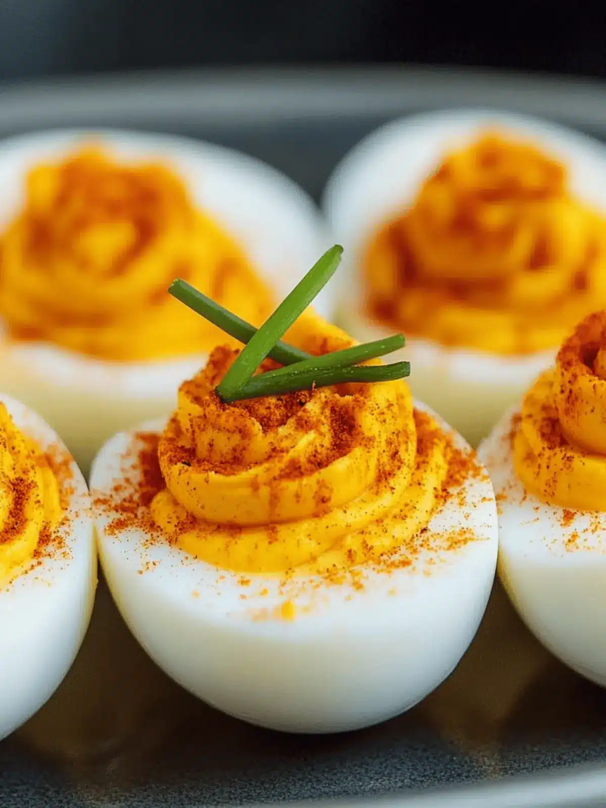 Pumpkin Deviled Eggs