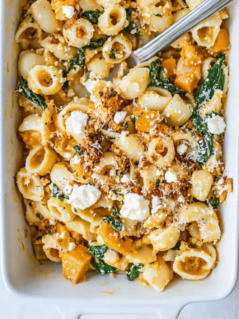 Pumpkin Feta Pasta