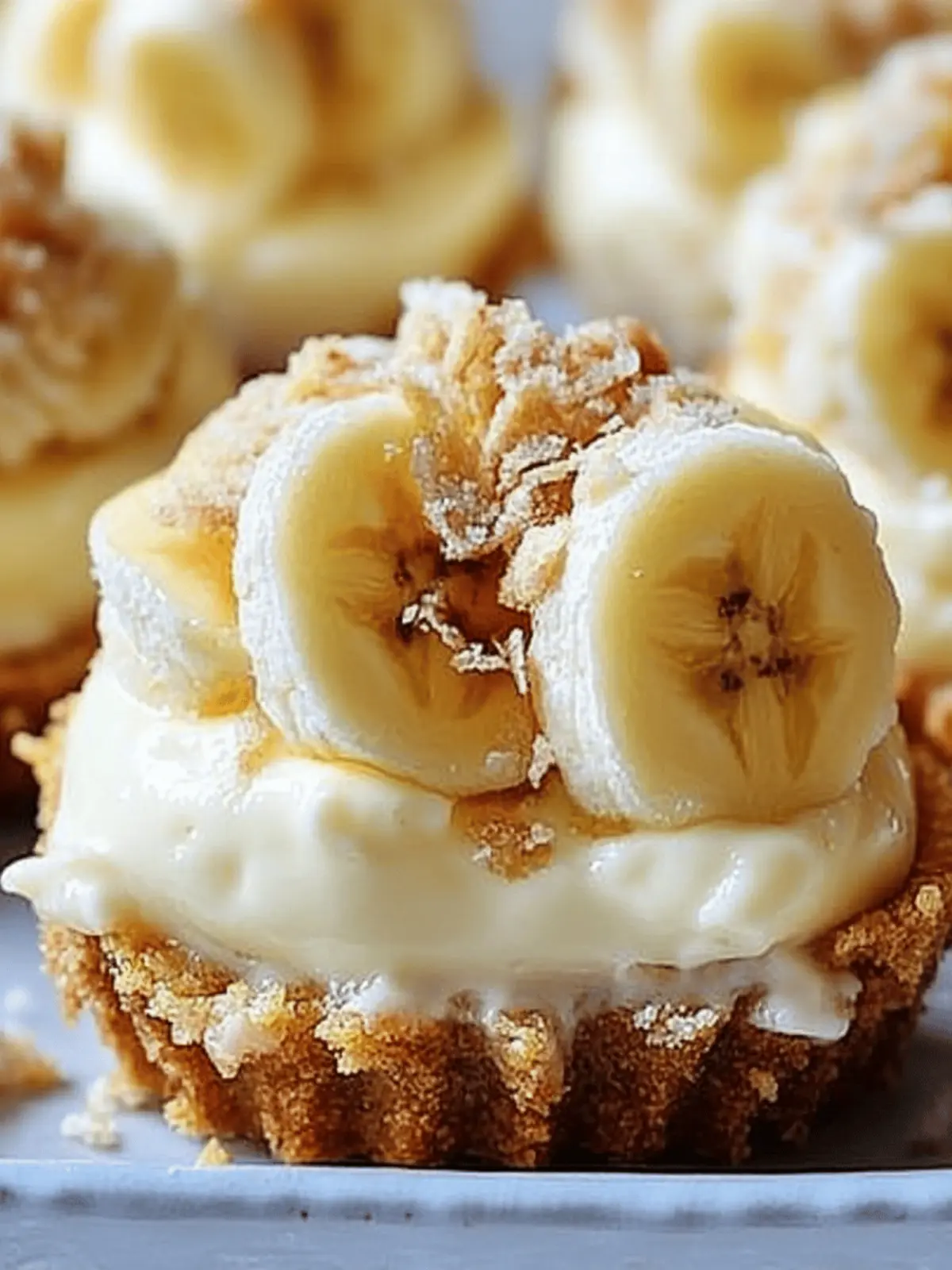 No-Bake Mini Banana Cream Pies