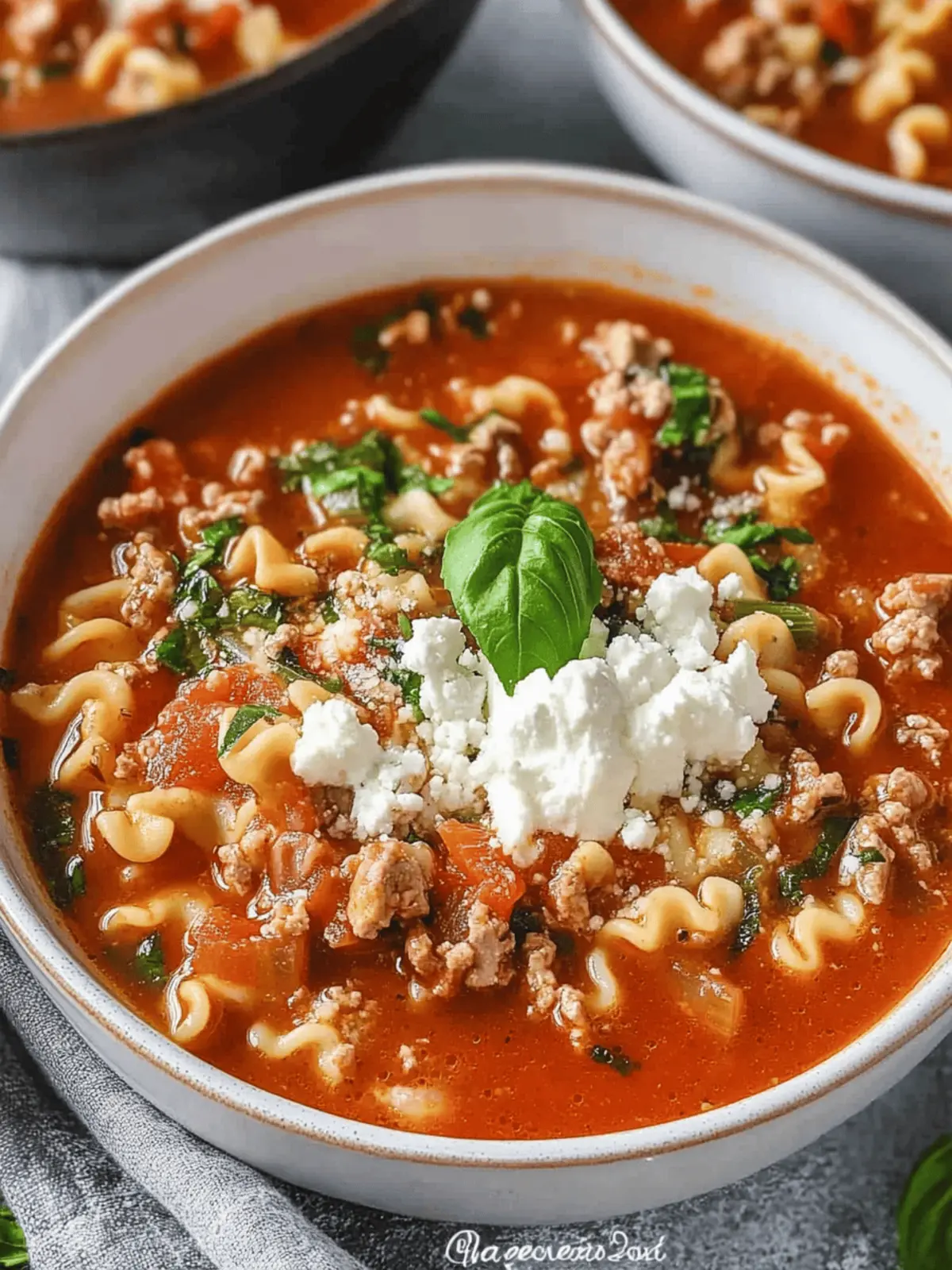 Slow Cooker Lasagna Soup