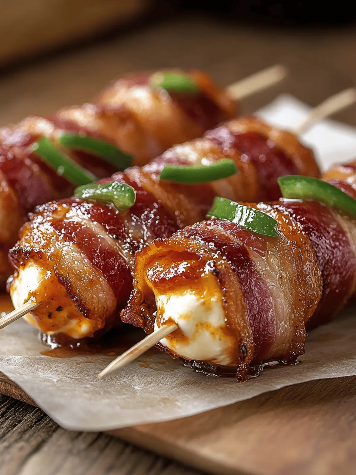 Crispy Bacon Mozzarella Poppers