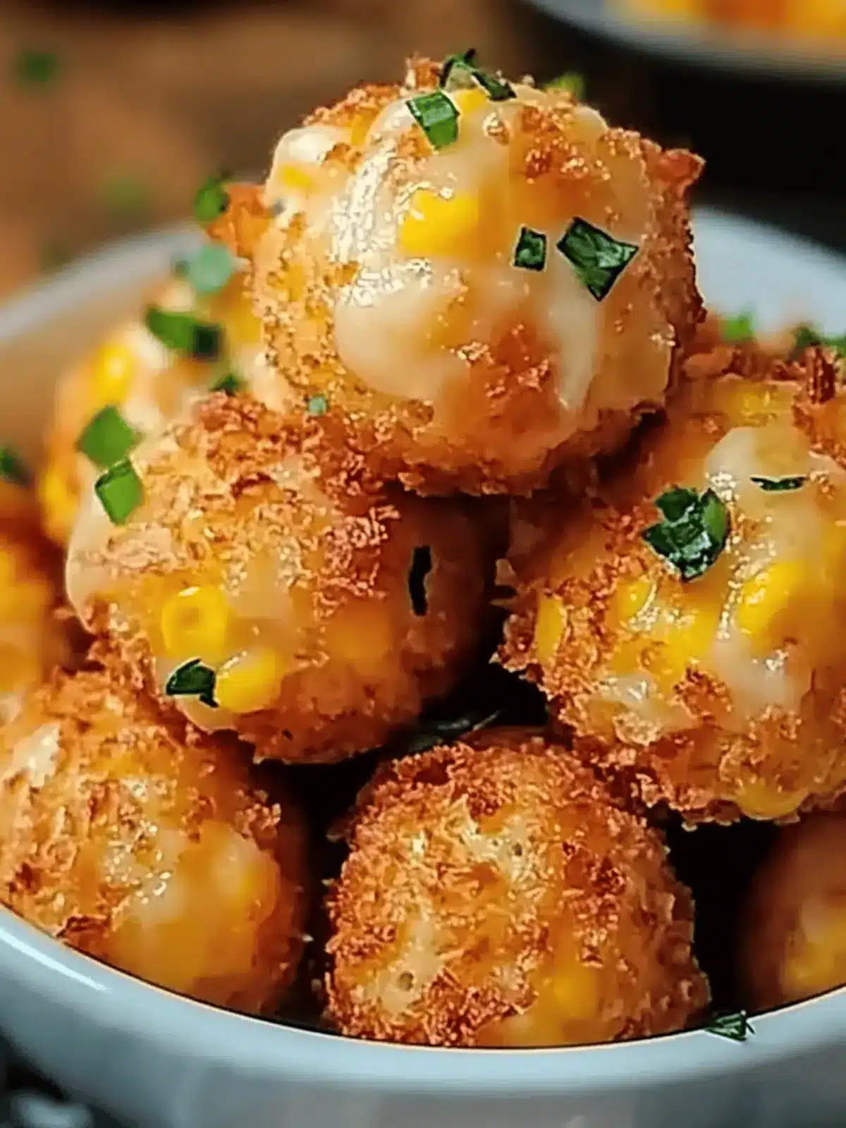 Crispy Corn Cheese Bites