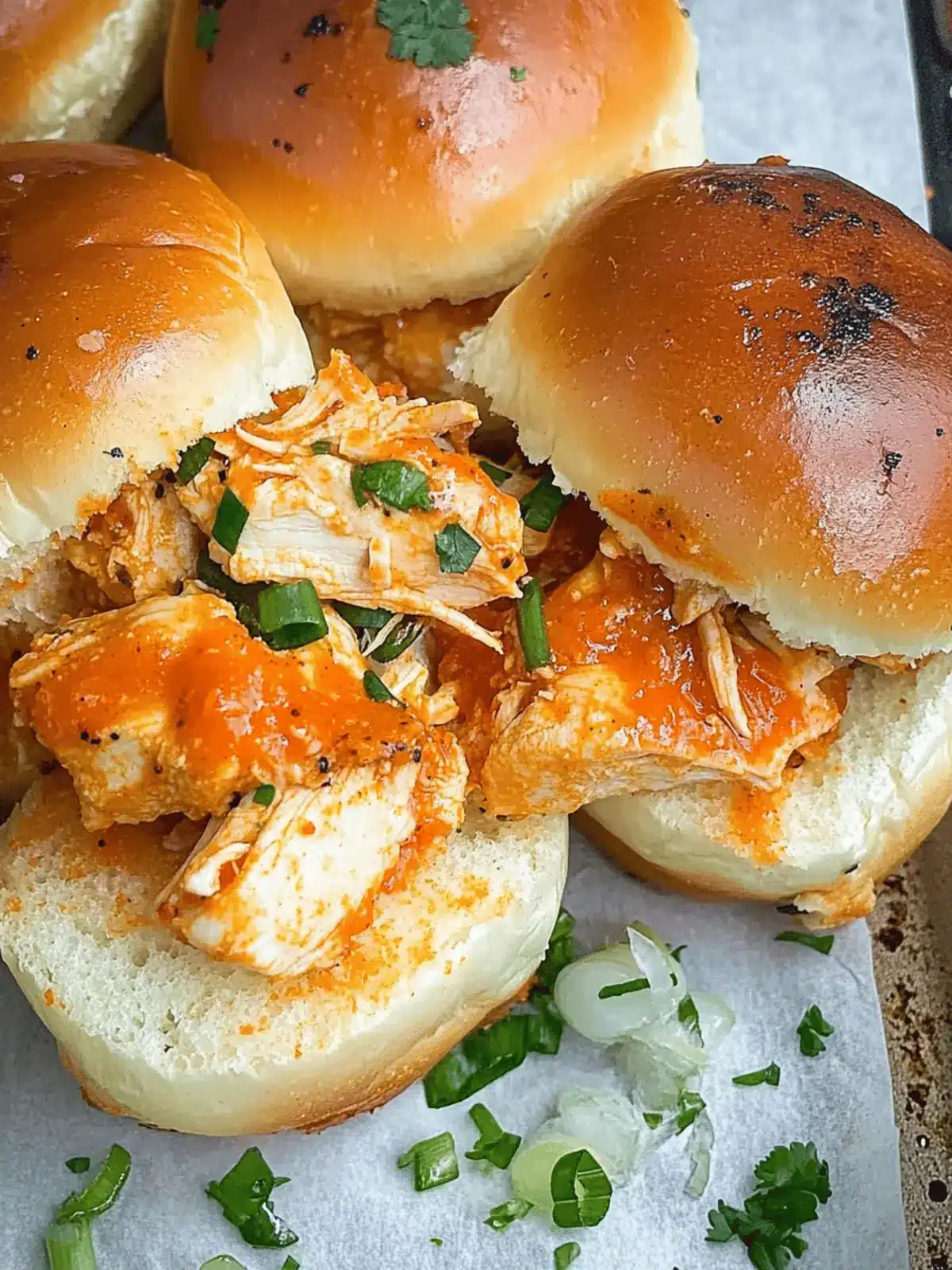 Spicy Buffalo Chicken Sliders