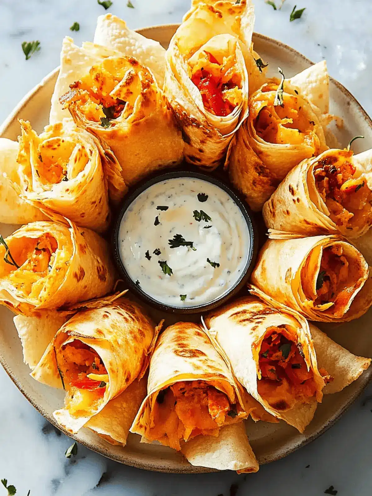 Blooming Quesadilla Ring