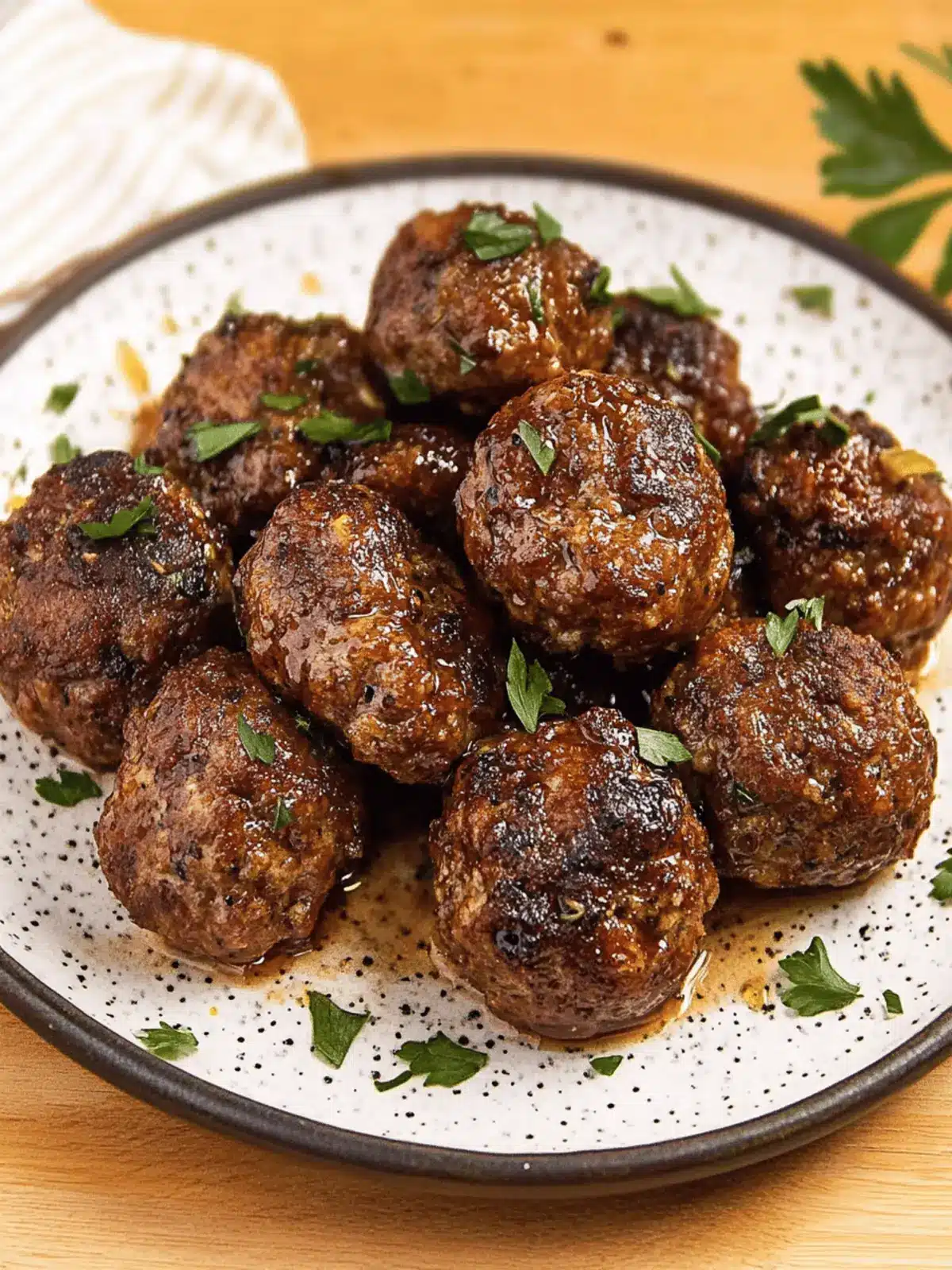 Bison Meatballs