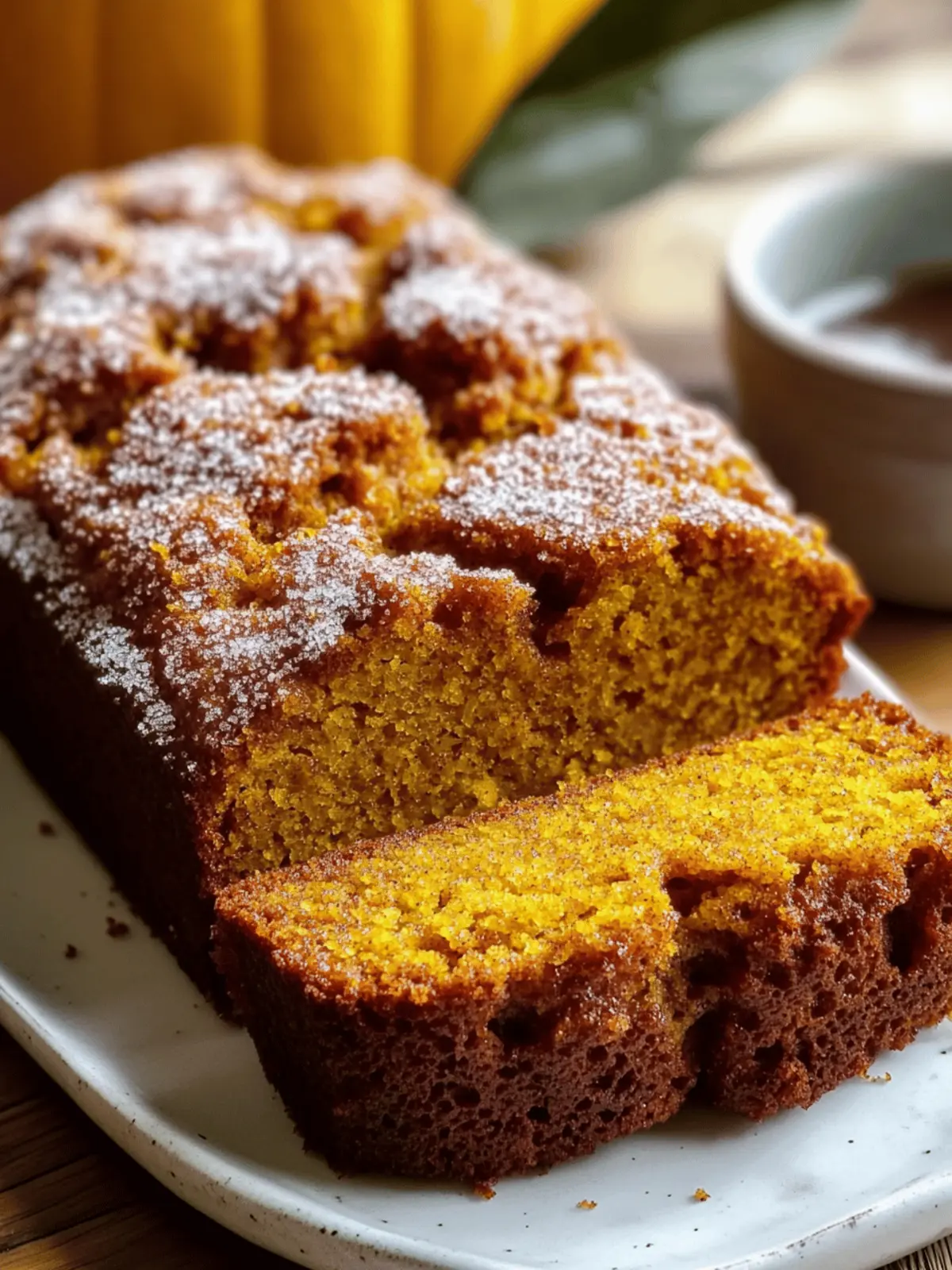 Cinnamon Sugar Pumpkin Bread