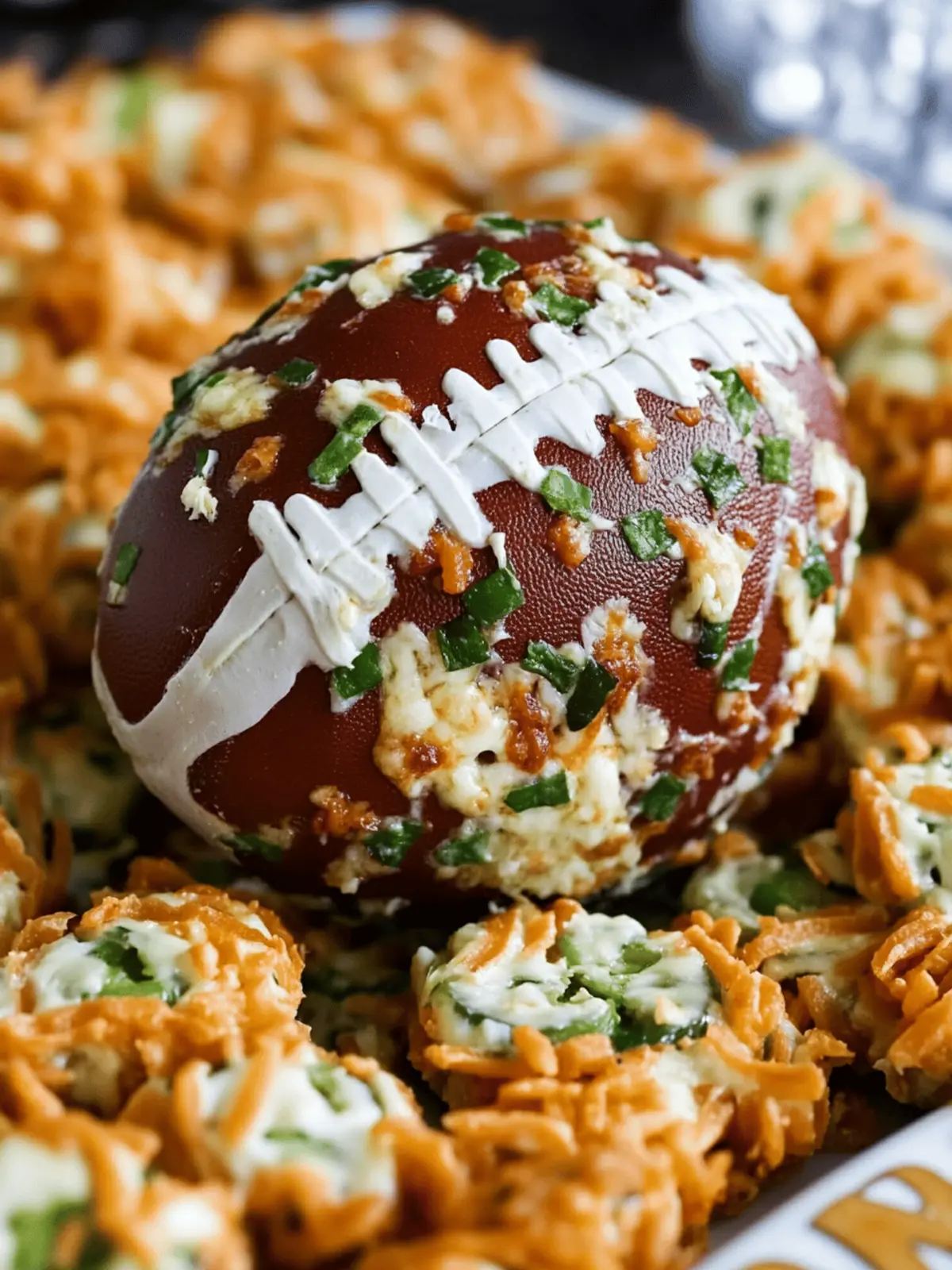 Jalapeño Popper Football Cheese Ball