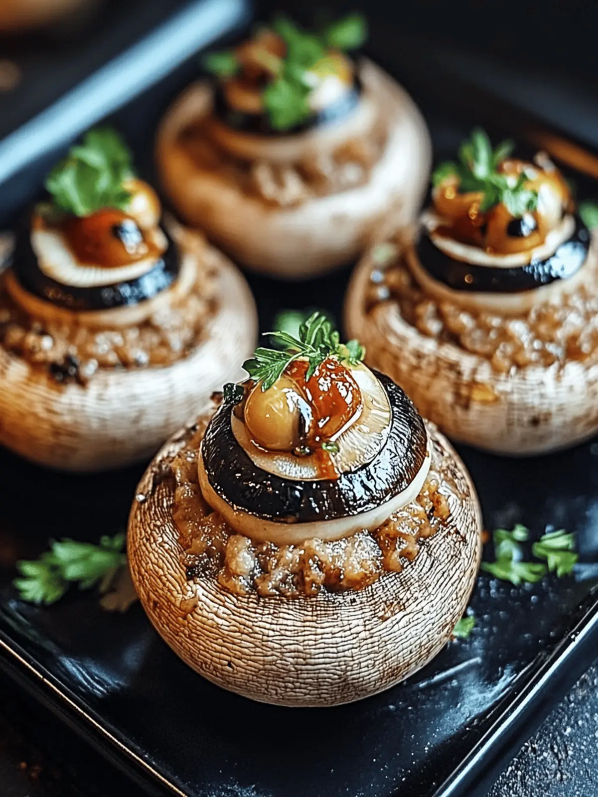 Stuffed Mushroom Eyeballs
