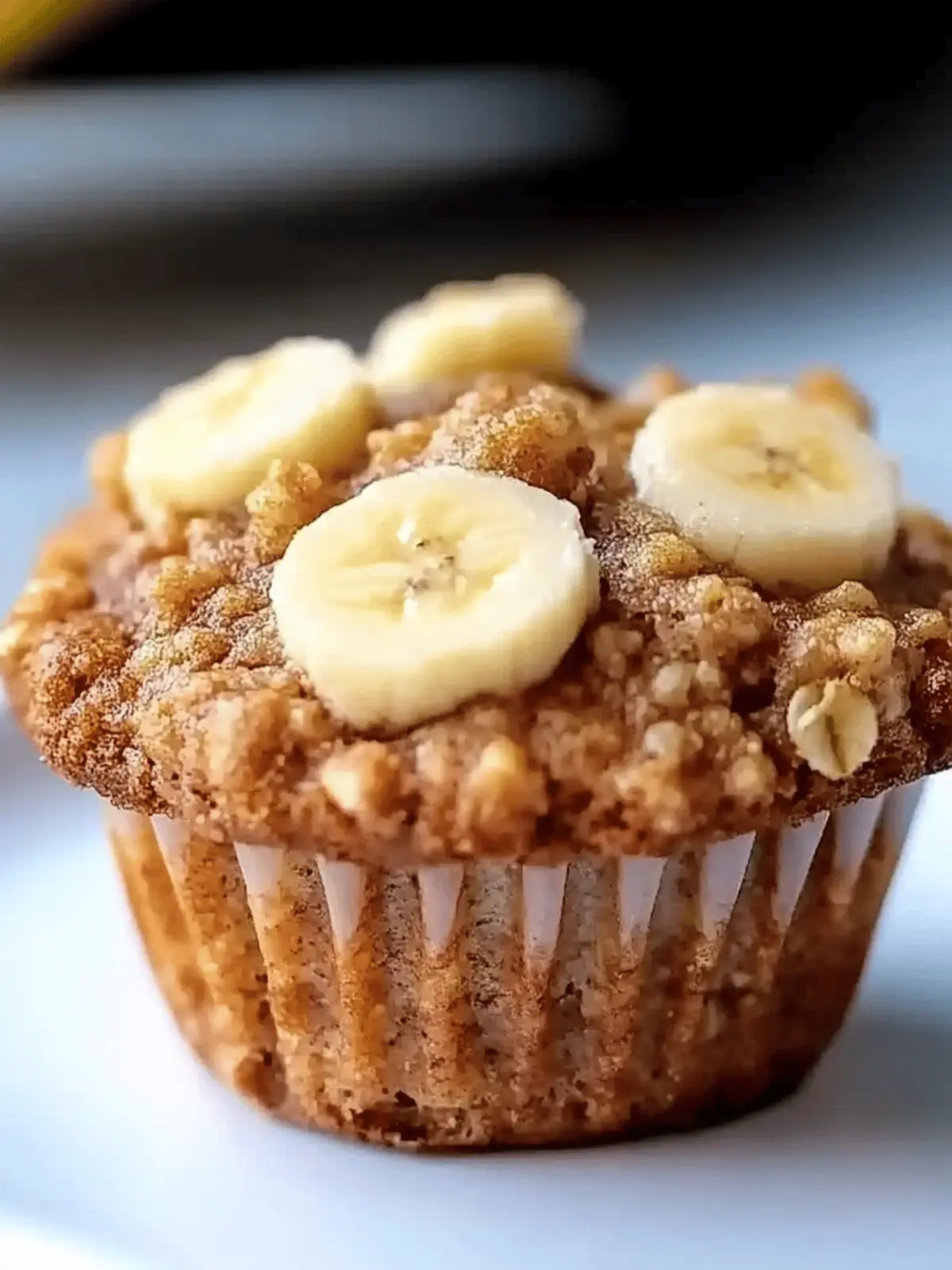 Banana Oatmeal Muffins