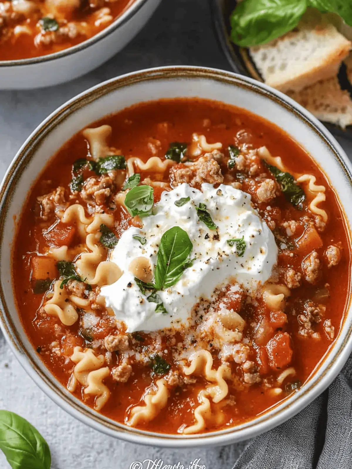 Slow Cooker Lasagna Soup