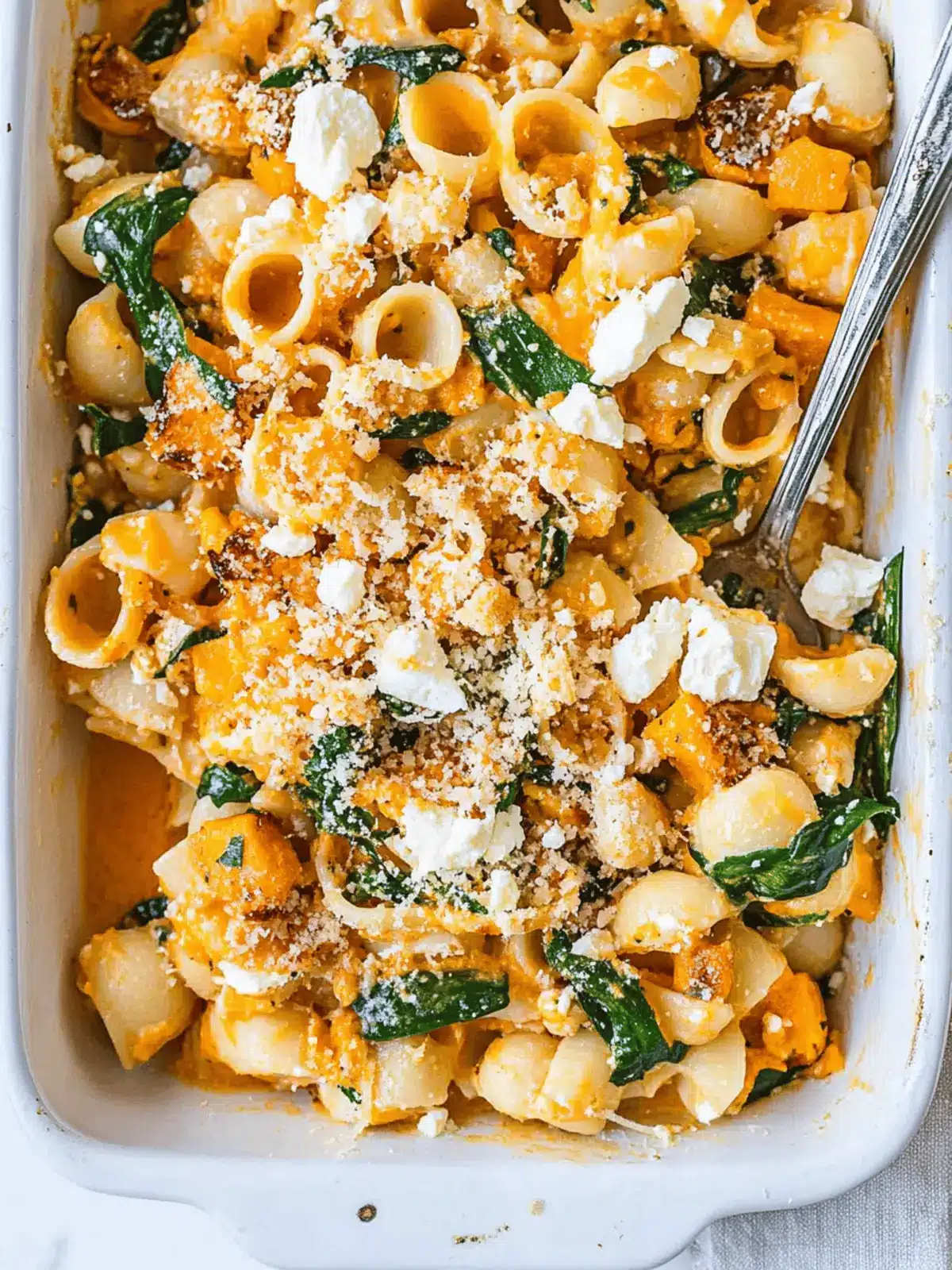 Pumpkin Feta Pasta