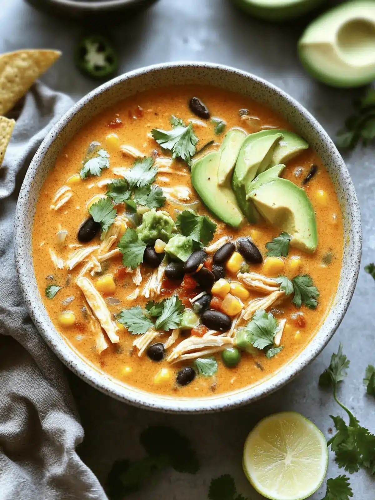 Creamy Chicken Enchilada Soup for Cozy Weeknight Dinners 3 Creamy Chicken Enchilada Soup