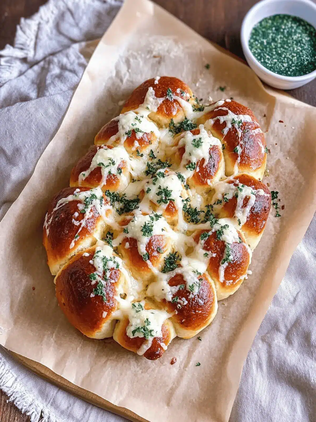 Cheesy Stuffed Garlic Bread Rolls