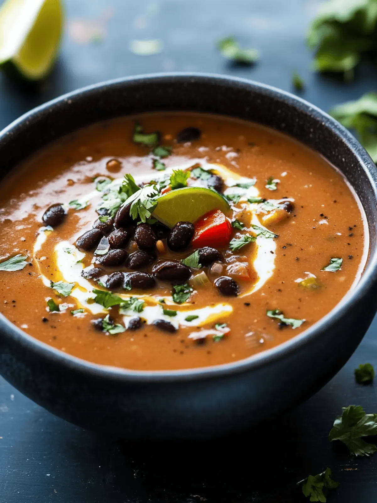 Spicy Black Bean Soup recipe
