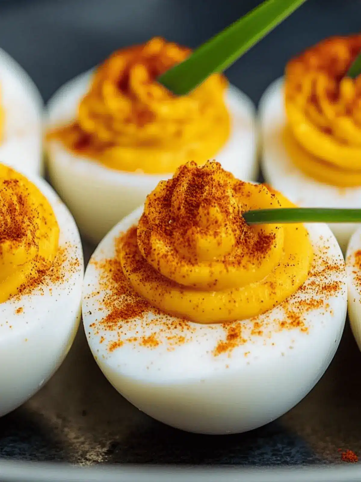 Pumpkin Deviled Eggs