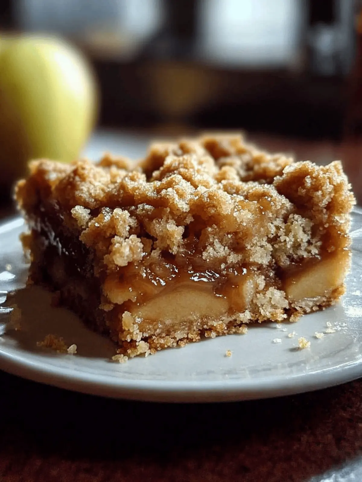 Salted Caramel Apple Crumble Bars