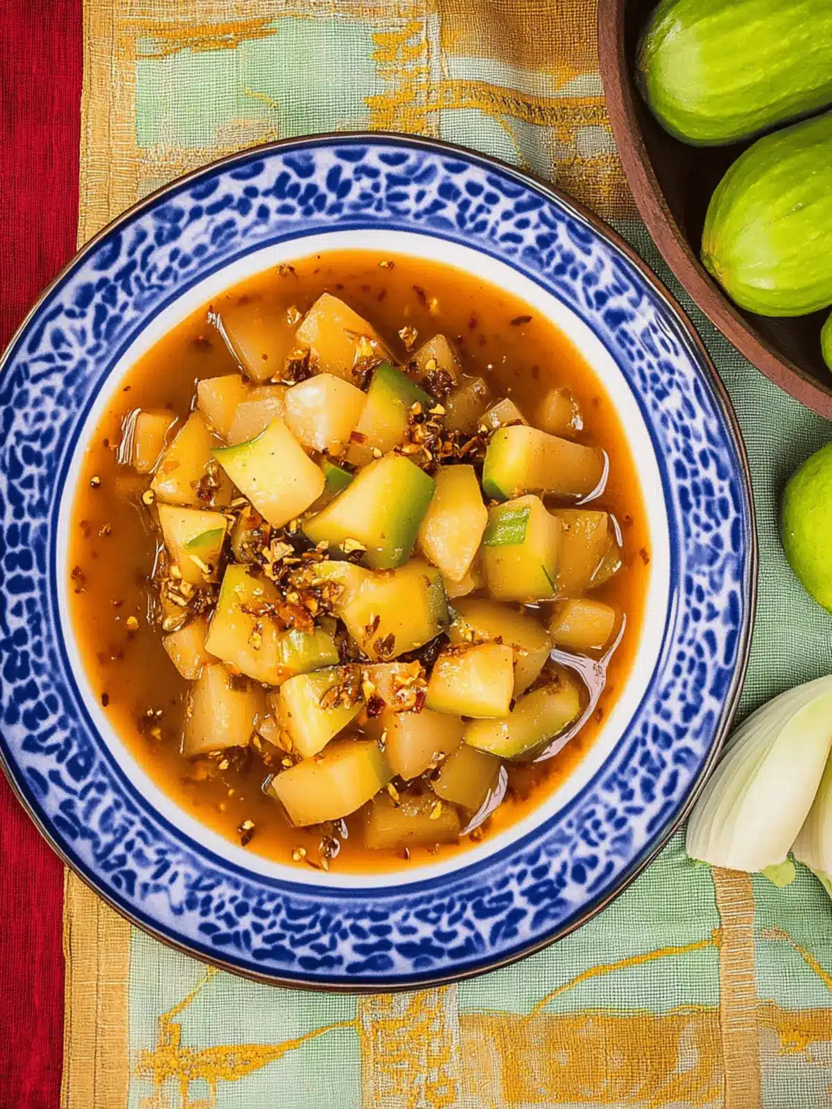 Chayote With Dried Green Chile