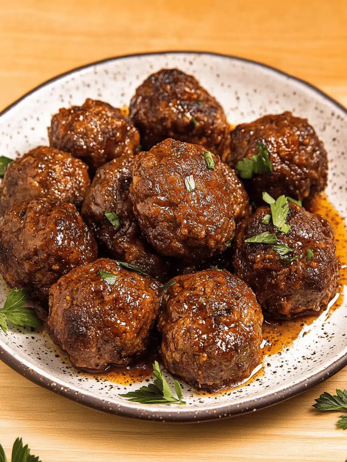 Bison Meatballs