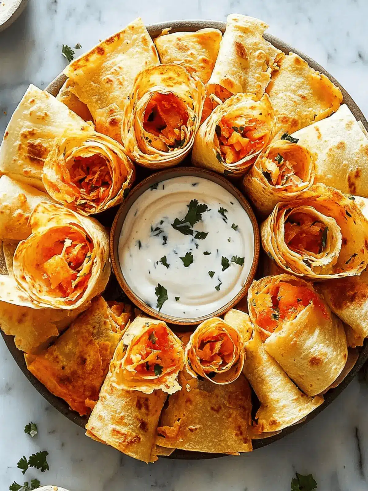 Blooming Quesadilla Ring