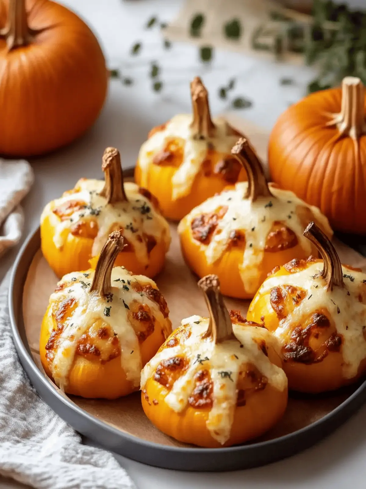 Pizza-Stuffed Pumpkins