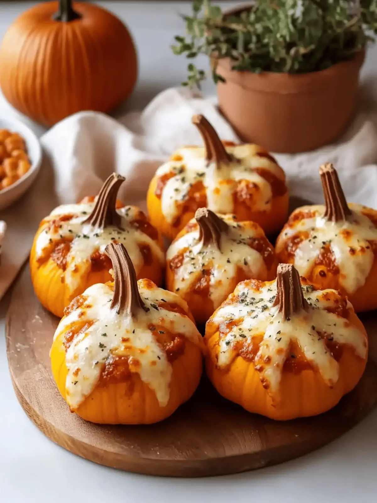 Pizza-Stuffed Pumpkins