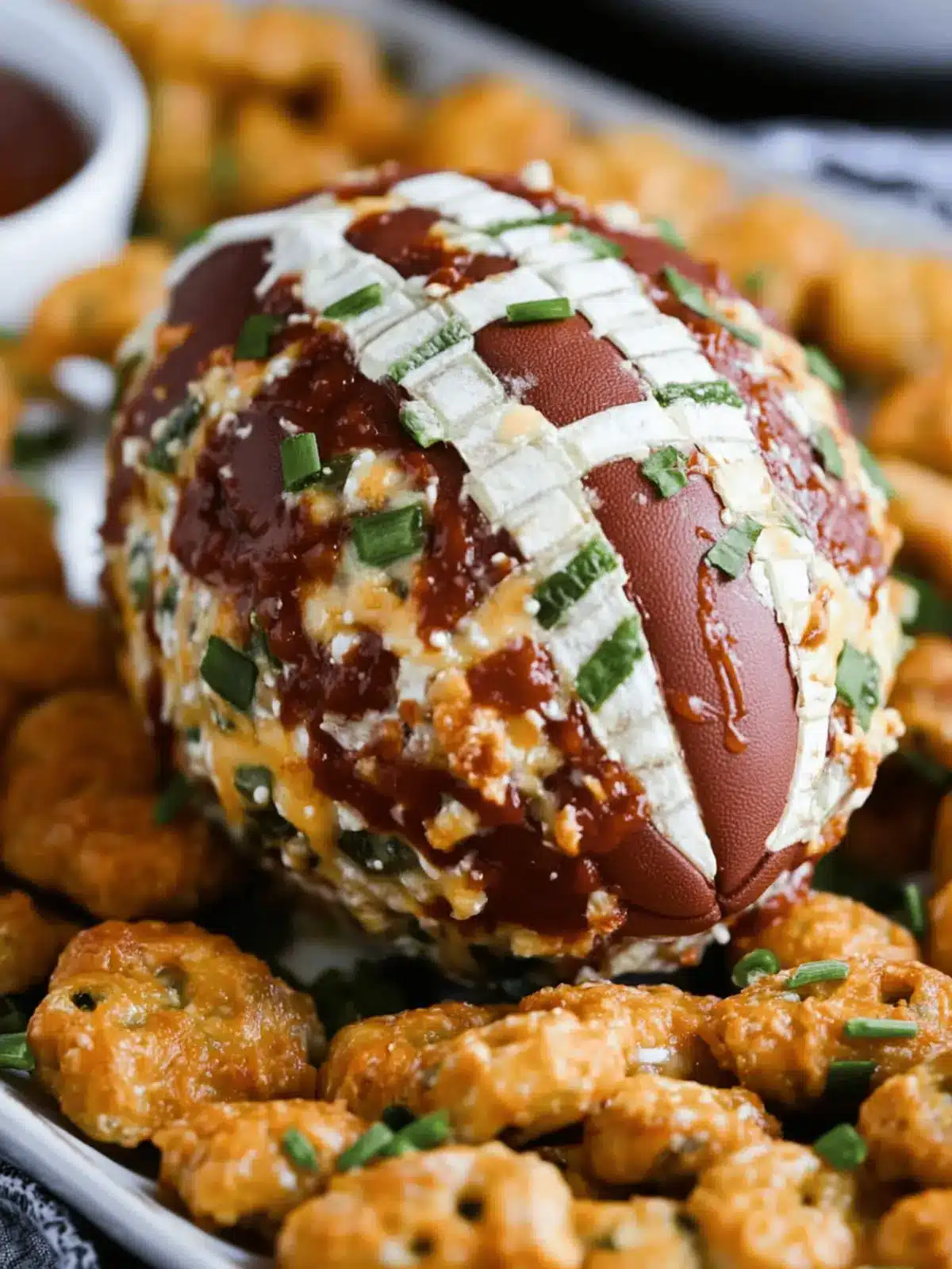 Jalapeño Popper Football Cheese Ball