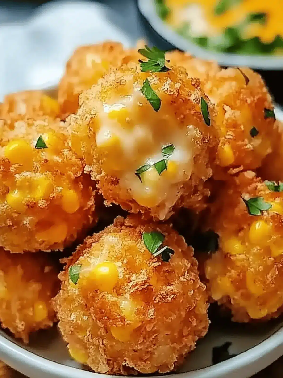 Crispy Corn Cheese Bites