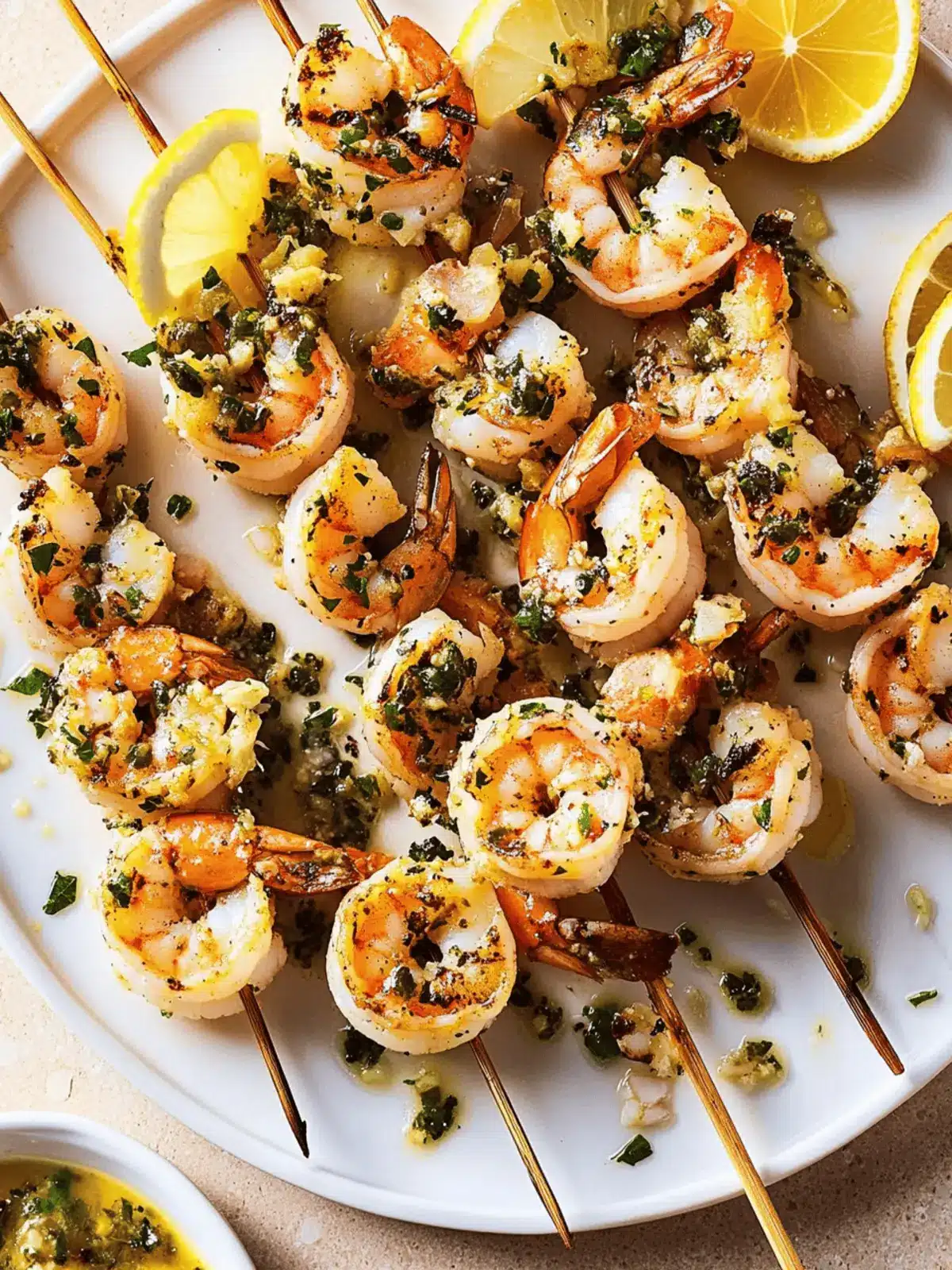 Grilled Shrimp Piccata Skewers