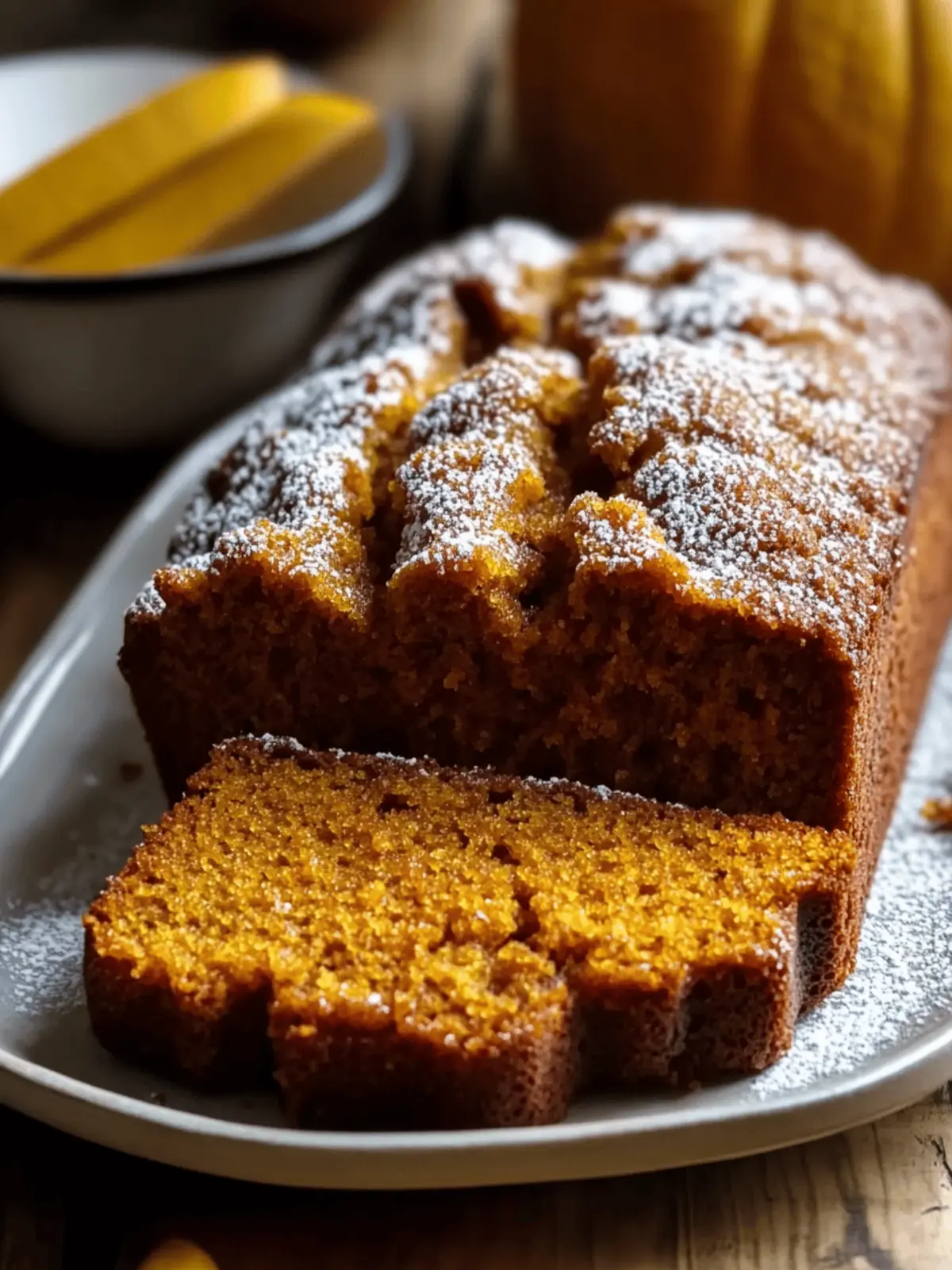 Cinnamon Sugar Pumpkin Bread