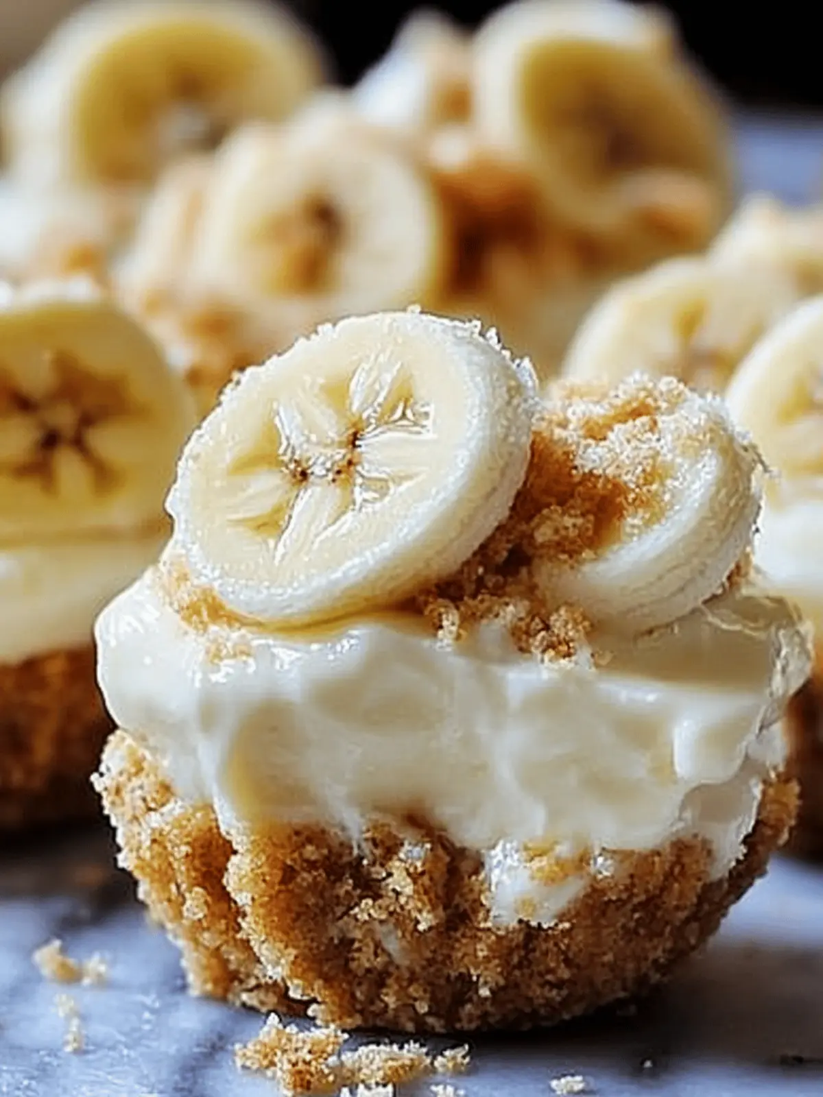 No-Bake Mini Banana Cream Pies