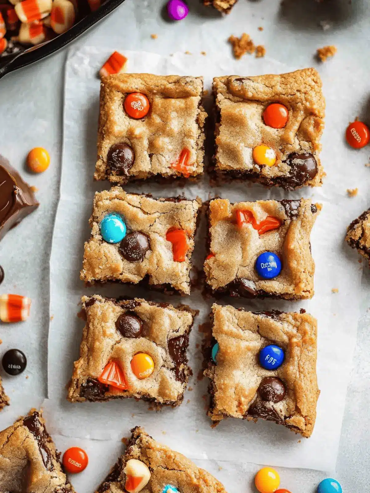 Halloween Candy Cookie Bars: Sweet Treats for Festive Fun 2 Halloween Candy Cookie Bars