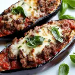Sausage Stuffed Eggplant