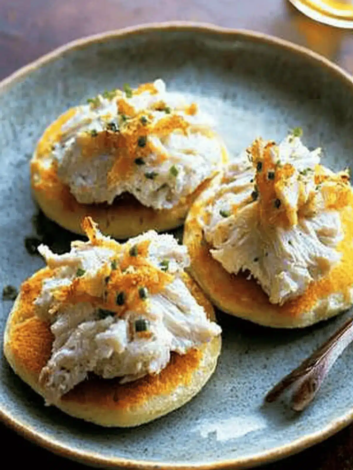 Johnnycakes with Peekytoe Crab