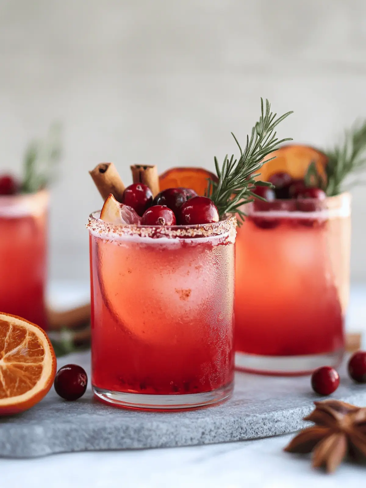 Spiced Cranberry Paloma Cocktail