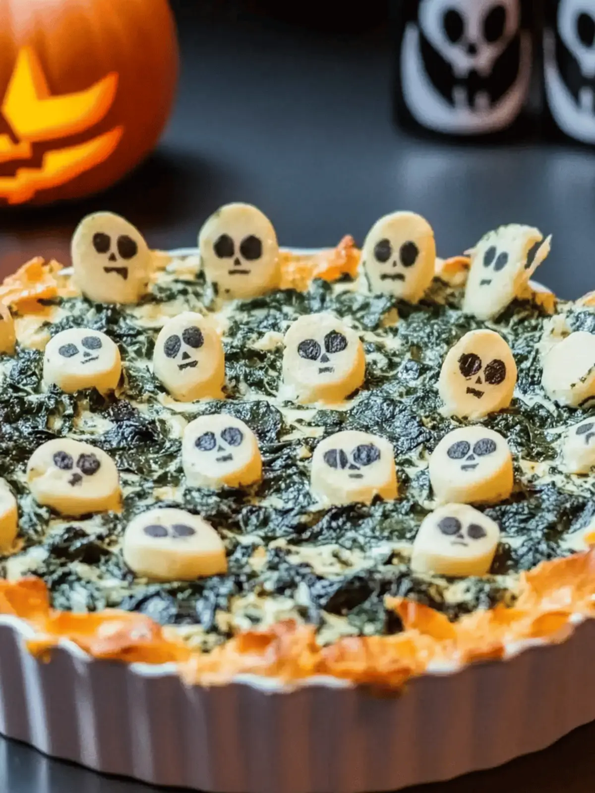 Spooktacular Halloween Graveyard Spinach Dip for Parties 2 Halloween Graveyard Spinach Dip