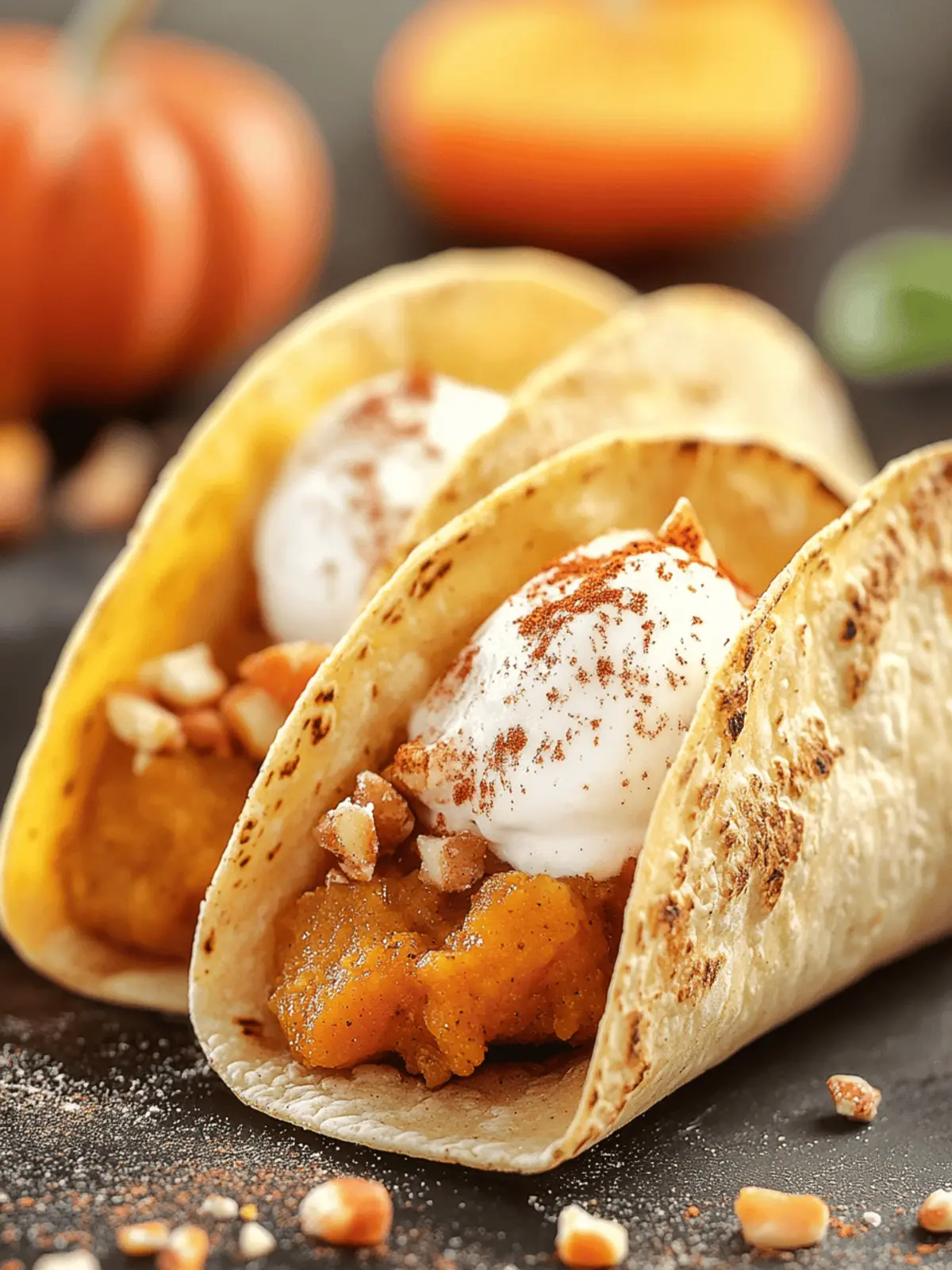Pumpkin Pie Tacos