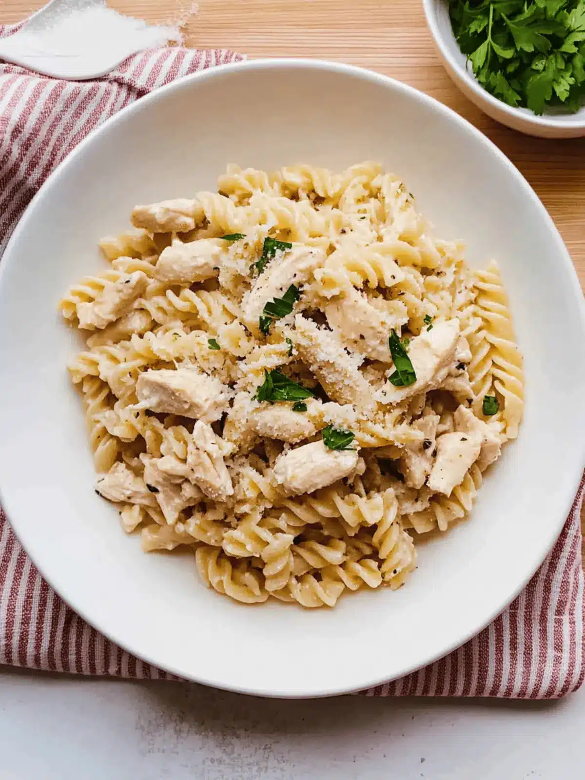 Creamy Crockpot Garlic Parmesan Chicken Pasta You’ll Crave 4 Crockpot Garlic Parmesan Chicken Pasta