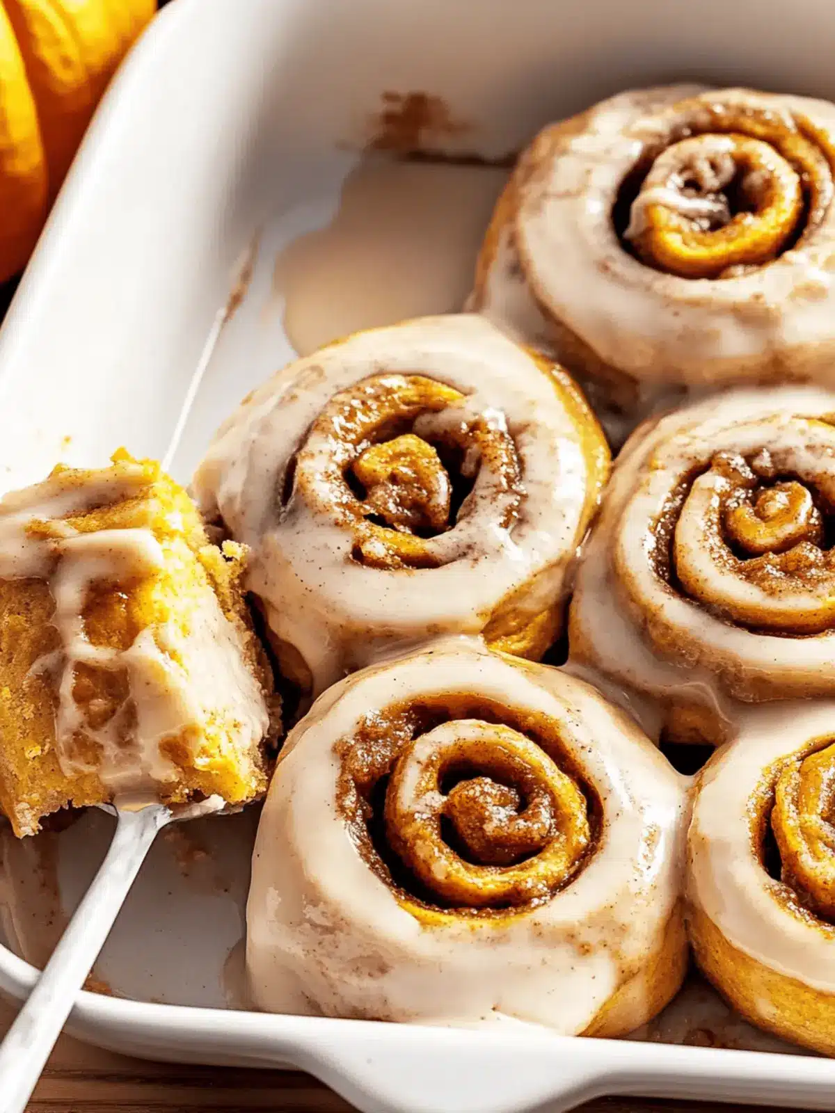 Pumpkin Chai Cinnamon Rolls