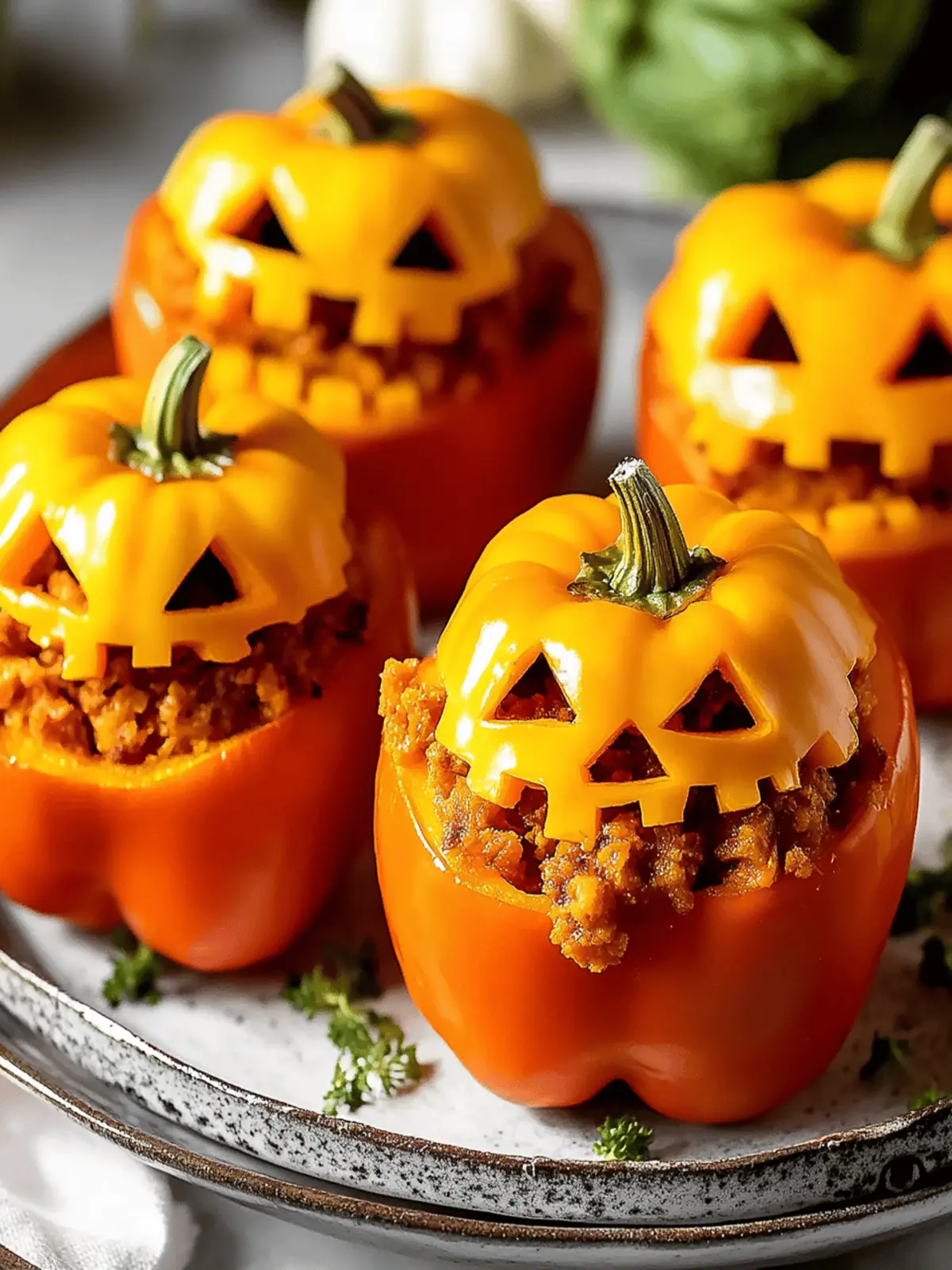 Jack O'Lantern Stuffed Peppers for a Spooktacular Feast 3 Jack O’Lantern Stuffed Peppers