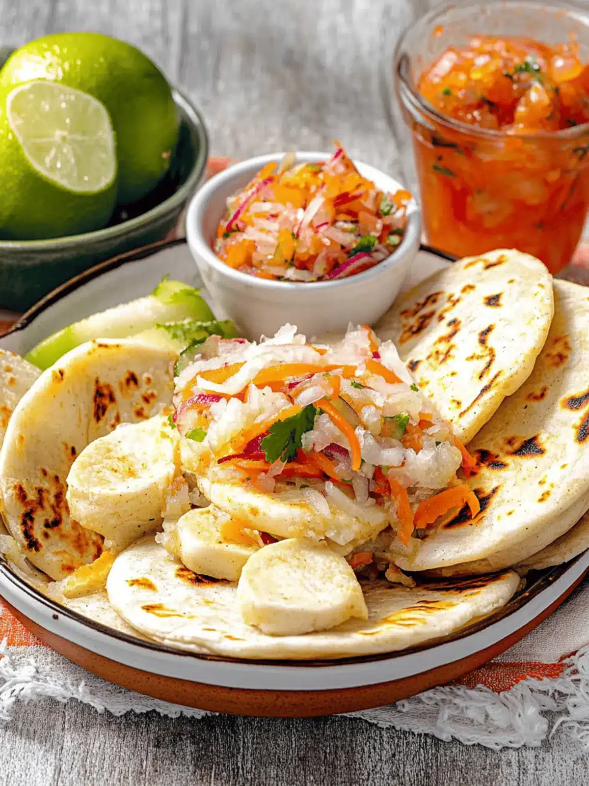 Pupusas with Curtido