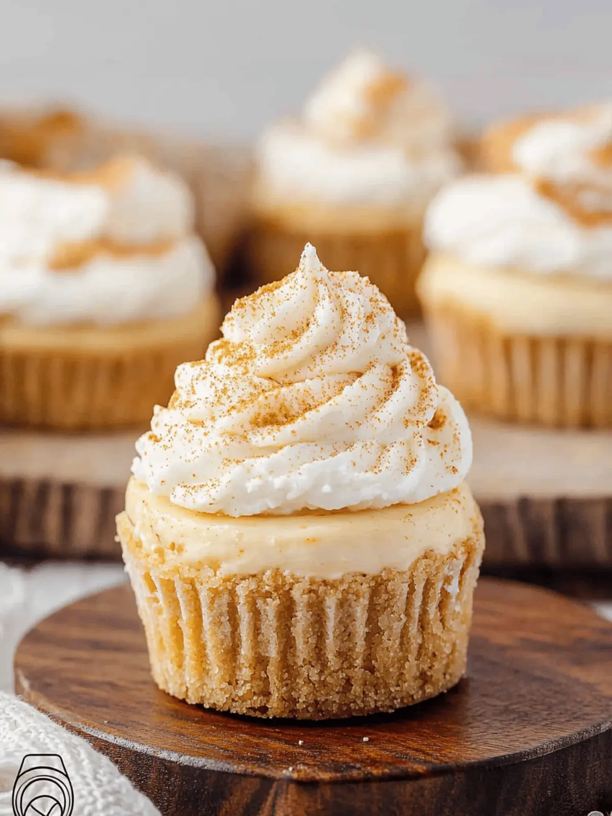 MINI NO BAKE PUMPKIN CHEESECAKES