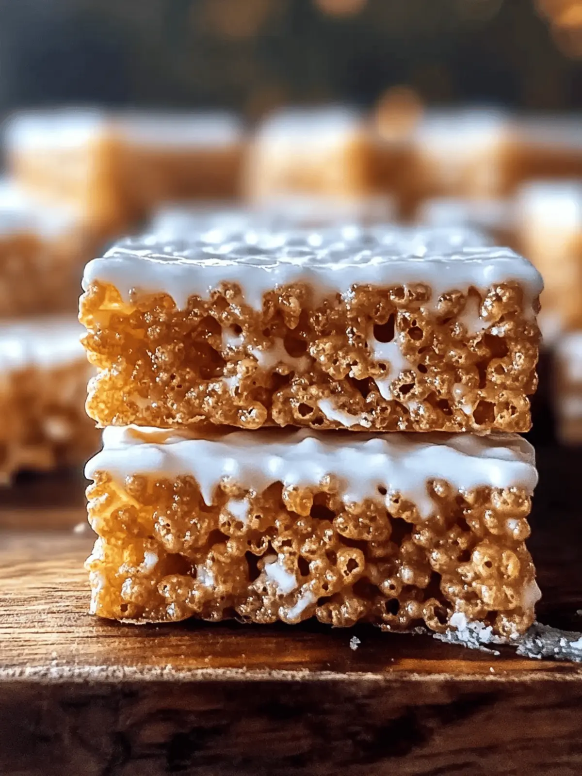 Gingerbread Rice Krispie Treats
