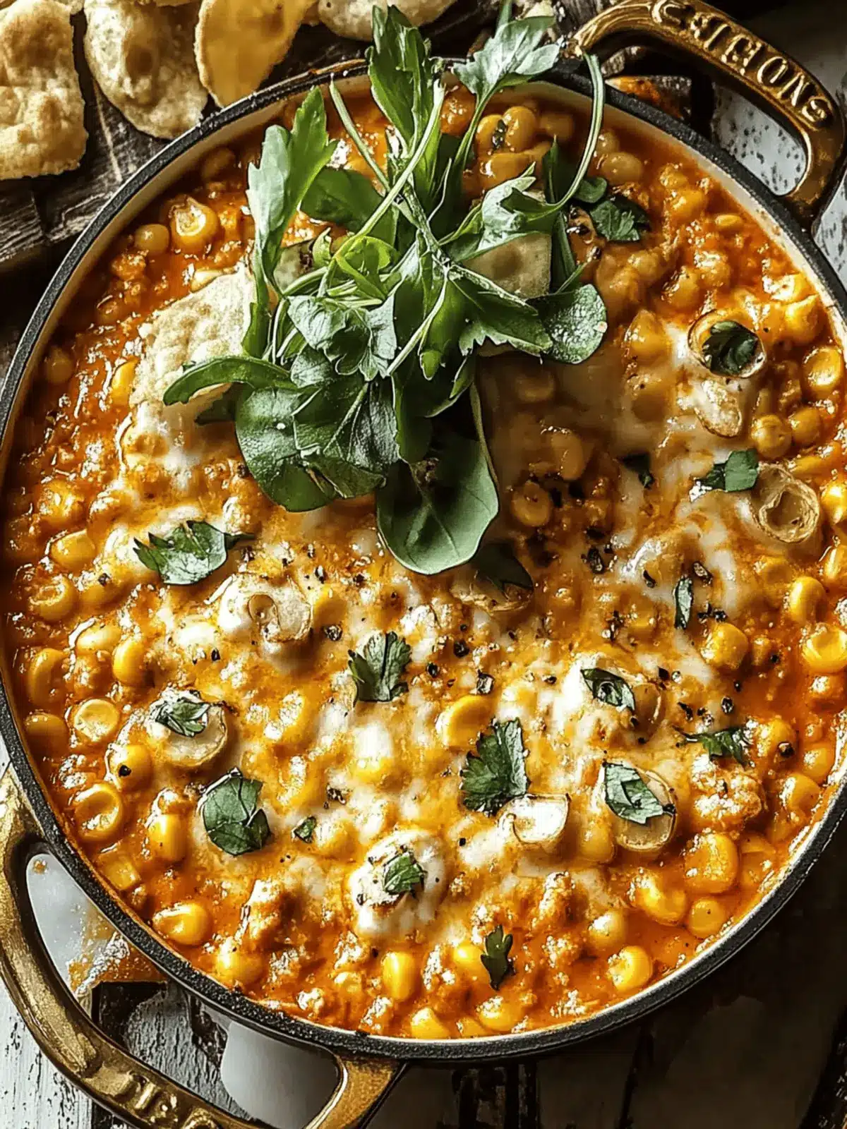 Buffalo Chicken Corn Dip