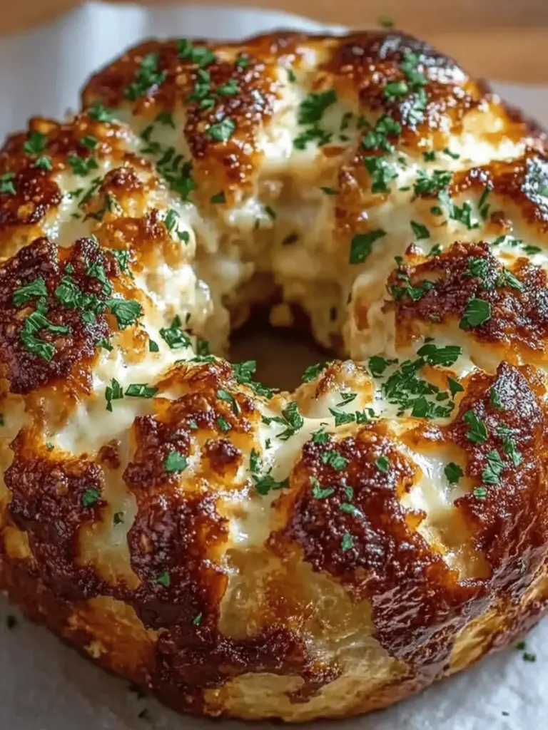 Chicken Alfredo Monkey Bread