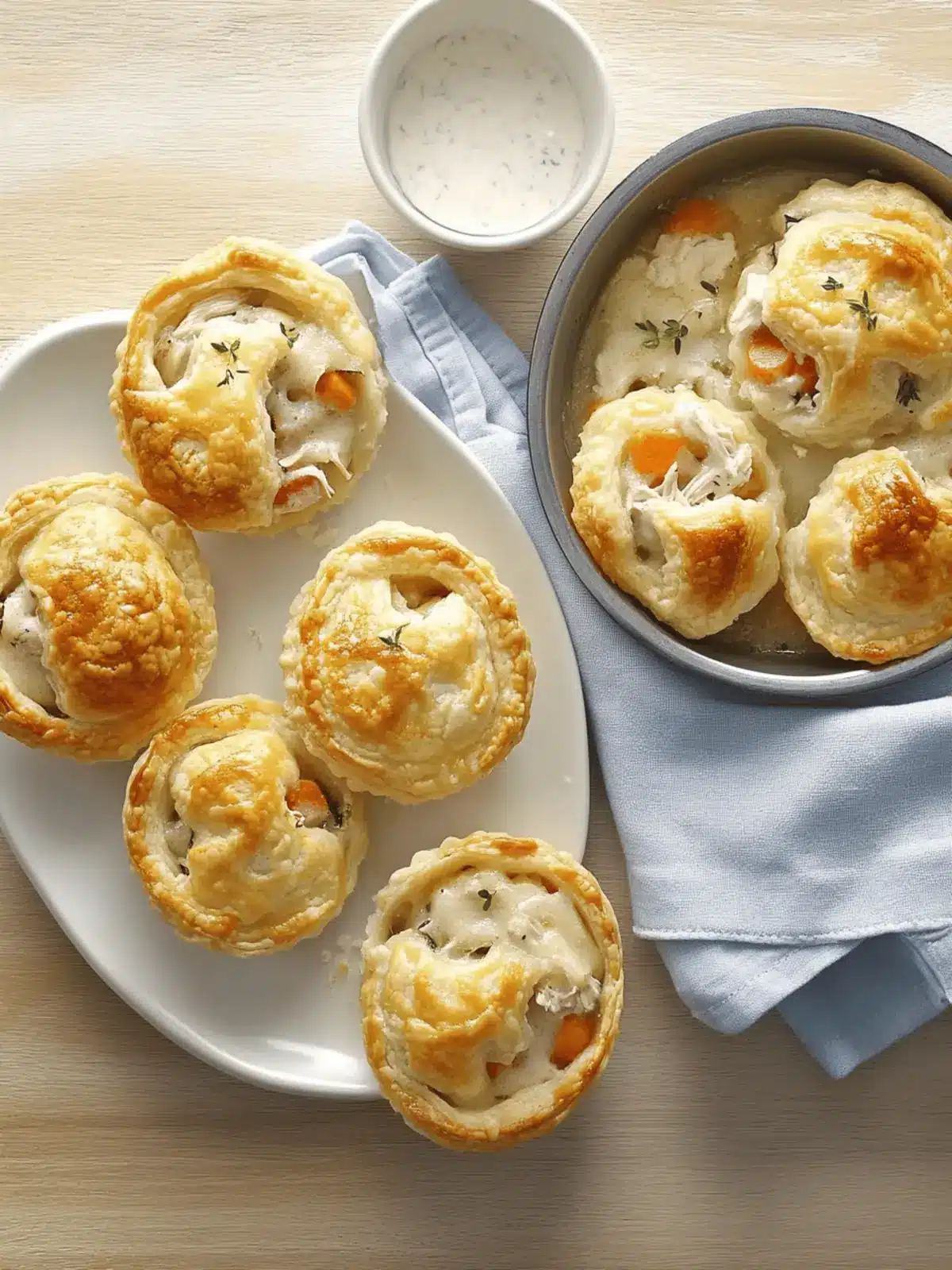 Mini chicken pot pies
